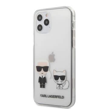 KLHCP12MCKTR Karl Lagerfeld PC/TPU Karl &Choupette Cover for iPhone 12/12 Pro 6.1 Transparent