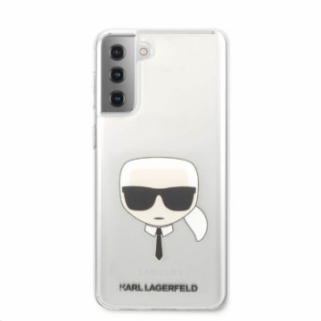 KLHCS21SKTR Karl Lagerfeld PC/TPU Head Cover for Samsung Galaxy S21 Transparent